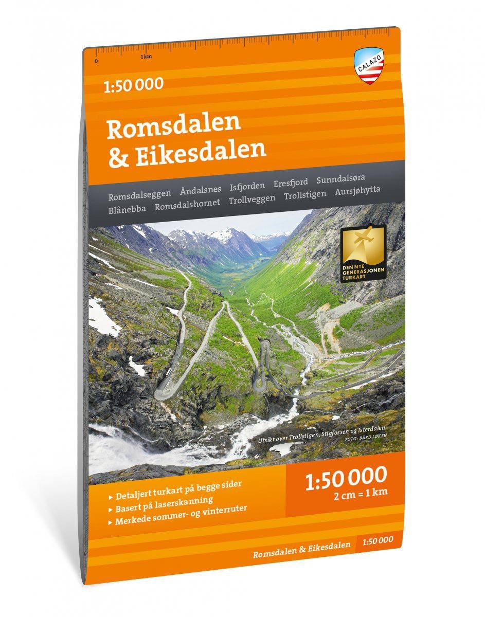 Bilde av Calazo Turkart Romsdalen & Eikesdalen1:50 000